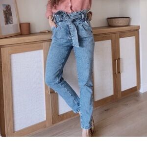 Sezane AUSTIN PAPERBAG JEANS US 4